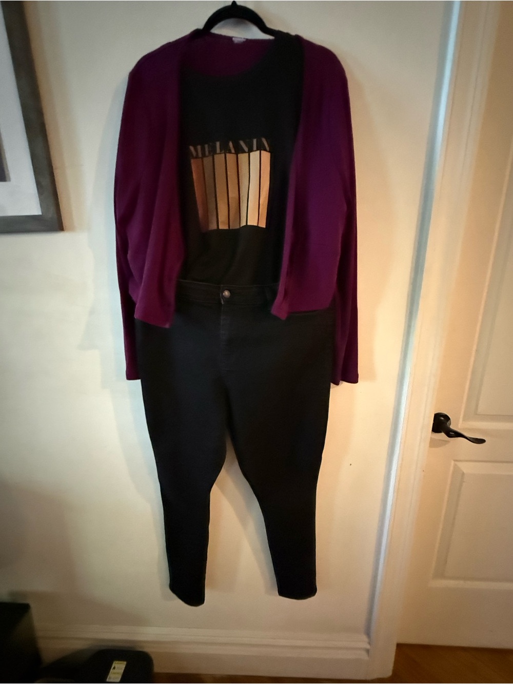 Levi Strauss Black Skinny High-Rise Pants + t-shirt + button down fit bundle